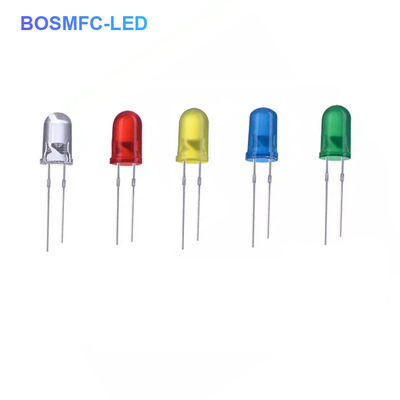 Đèn LED phát sáng 5mm, Đèn Đỏ Đỏ Xanh Xanh Xanh Vàng Xanh Cam Da