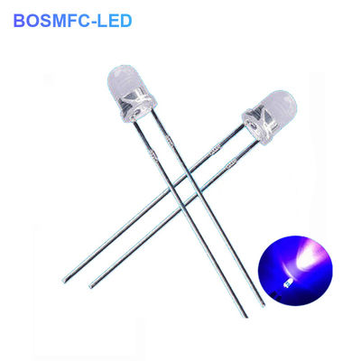3mm F3 Dip UV LED Chip 395nm 405nm Thông qua lỗ cho sơn móng