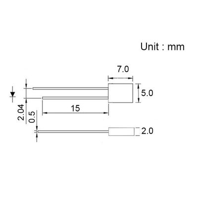 2 * 5 * 7mmThrough Hole LED Diode đa dụng Cho đèn chỉ số