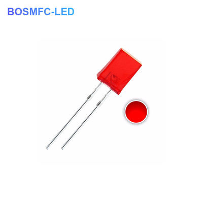 1.8V-2.4V LED Đỏ thông qua lỗ LED 2x5x7mm Đèn trong nhà LED Diode