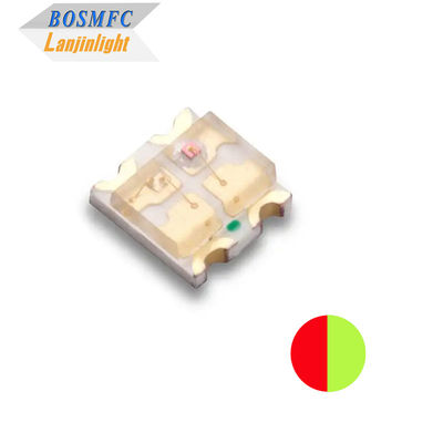 Thực tế 0.06W 0603 SMD LED hai màu Đỏ Và Vàng Màu xanh Đường sóng 568-576nm 1615