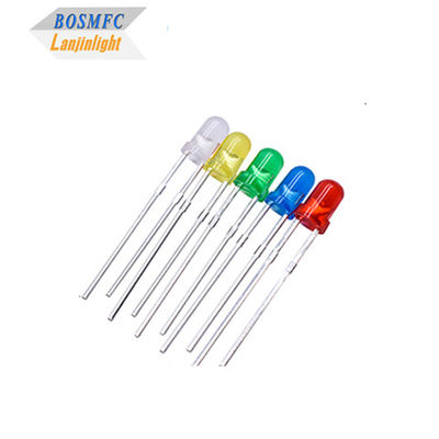 3mm Thông qua lỗ LED tất cả các màu sắc F3 dip dẫn thực tế cho ánh sáng trong nhà