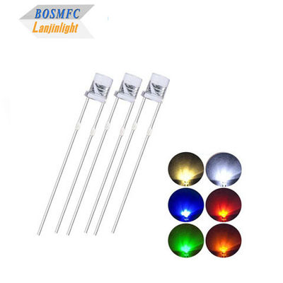 Ống kính thông minh trên mặt phẳng 5mm Đỏ, xanh lá cây, xanh lam đa chức năng 0,06W Diode ánh sáng thực tế