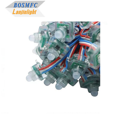 Full Color Pixel LED Lights Digital Square WS2811 RGB Pixel Module String Light 12mm 5V 12V RGB Không thấm nước