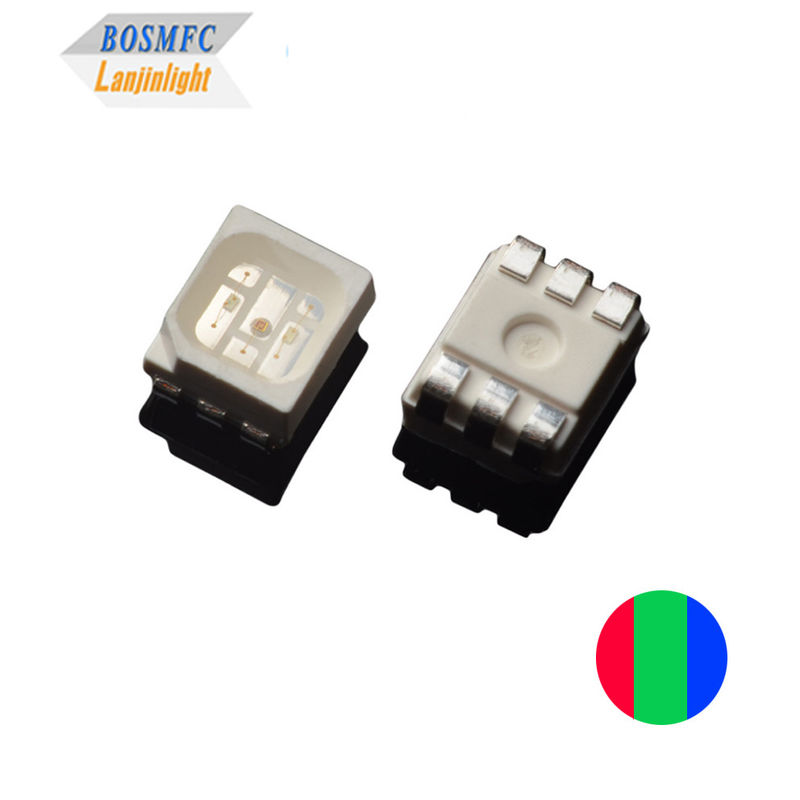 PLCC6 3528 Chip RGB LED, Chỉ số biển số đa màu SMD LED