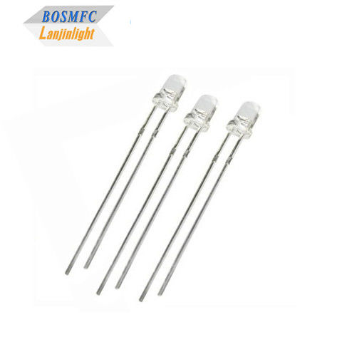 Anti Static 3mm Through Hole LED Diode 20mA ống kính trong nước cho Đèn ngoài