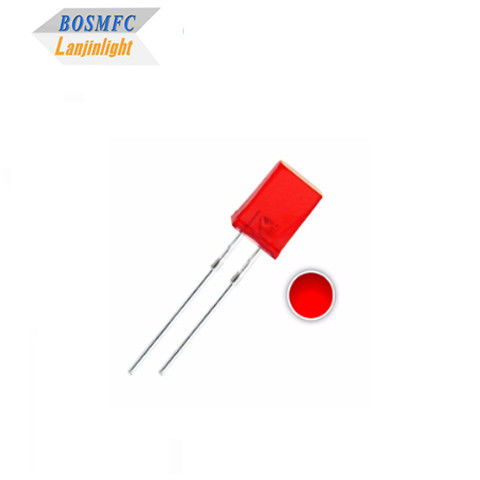 1.8V-2.4V LED Đỏ thông qua lỗ LED 2x5x7mm Đèn trong nhà LED Diode