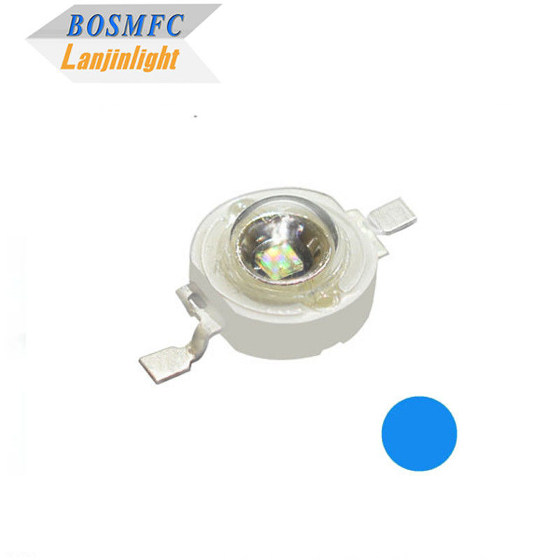 1W 3W Chiếc chip LED công suất cao Độ dài sóng 460-472m Cho đèn chiếu sáng DIY