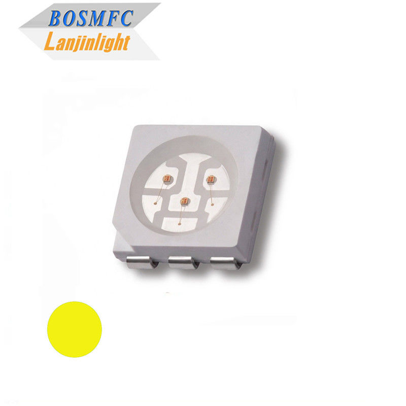 5050 SMD LED Đèn phát ra ánh sáng màu vàng Chip LED Amber cho đèn LED biển số