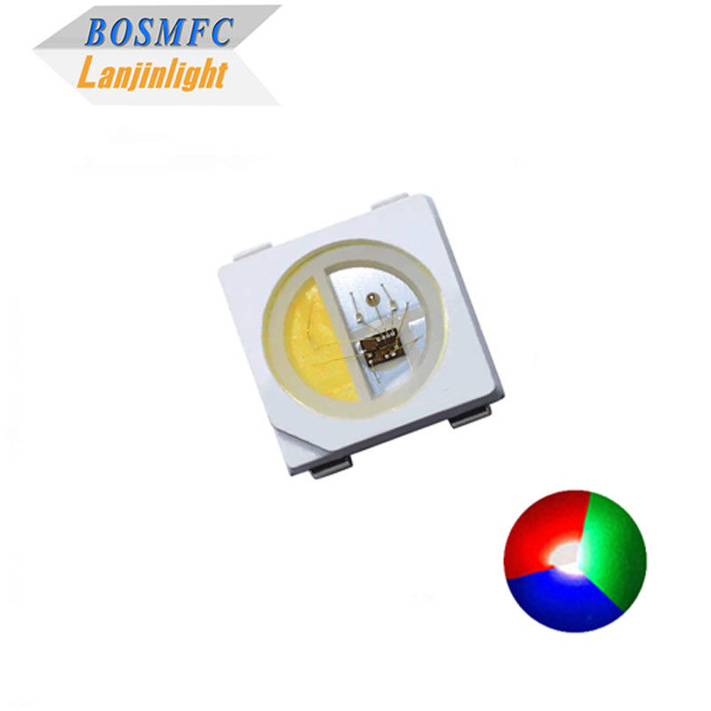 Động cơ IC 5V có thể lập trình SMD 5050 RGBW LED Chip 4 In 1 Thực tế cho IC SK6812