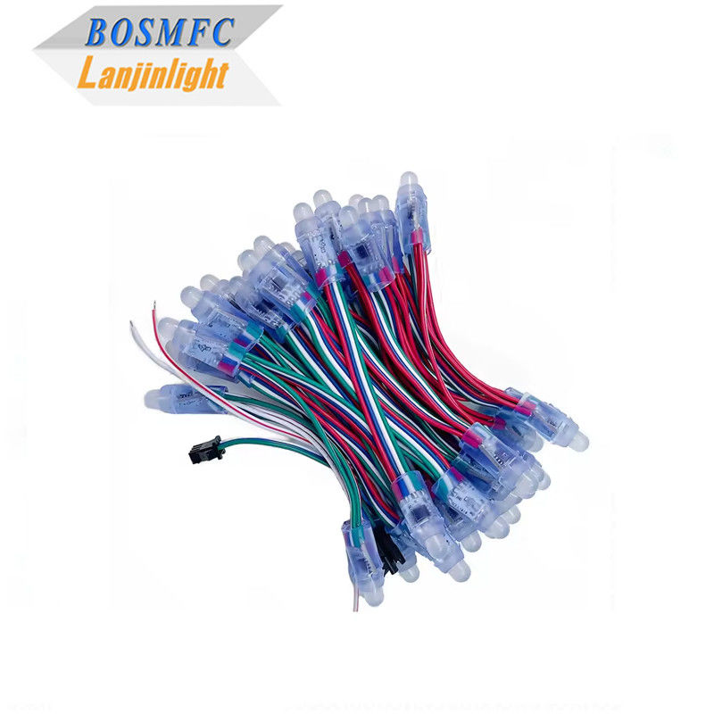 Nhà máy đầy màu sắc có thể lập trình DC5V WS2811 RGB Pixel Light String Waterproof IP68 9mm 12mm Led String