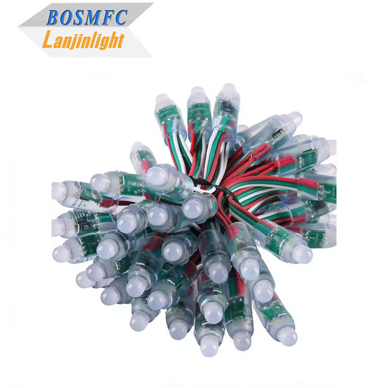 RGB đầy màu sắc có thể lập trình DC5V LED mô-đun WS2811 12mm chống nước IP68 thông minh Pixel Giáng sinh đèn RGB dây đèn