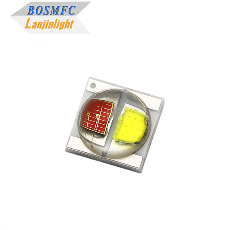 2W 3535 SMD LED Dome Lens 30 độ Bi Color Đỏ Và Trắng 350mA Diode LED độ sáng cao