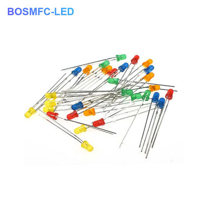 3mm Thông qua lỗ LED tất cả các màu sắc F3 dip dẫn thực tế cho ánh sáng trong nhà