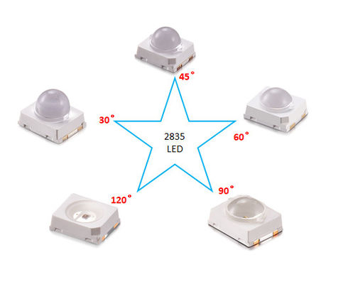 2835 IR LED Chip Diode 850nm Với 30 độ 60 độ góc ống kính cho máy ảnh
