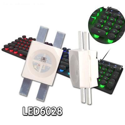 OEM ODM Độ sáng cao được xây dựng trong IC SK628 RGB 6028 Smd Led Chip Emitting Diode cho bàn phím cơ khí chơi game