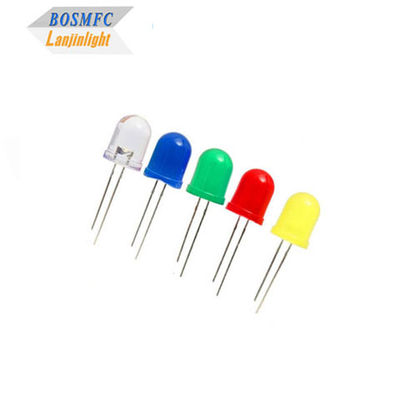 8mm 10mm thông qua lỗ LED siêu sáng, F10 đèn đơn Diode LED nhà máy bán