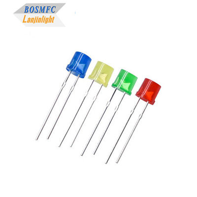 5mm Flat Top Through Hole LED Phân bố góc nhìn 100 độ