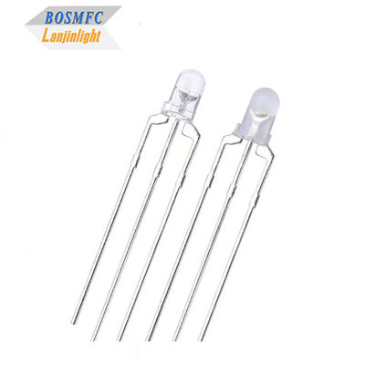 Bi màu 3mm LED Đỏ & xanh thông thường anode và thông thường cathode Thông qua lỗ LED phân tán nhiệt
