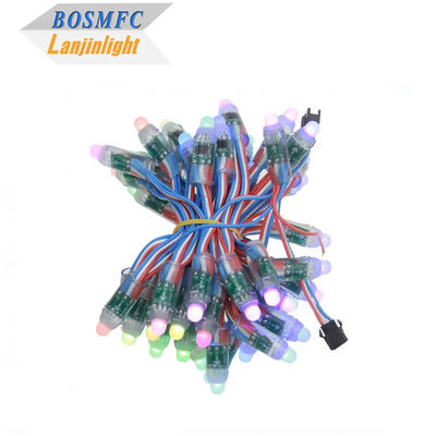 Nhà máy đầy màu sắc có thể lập trình DC5V WS2811 RGB Pixel Light String Waterproof IP68 9mm 12mm Led String