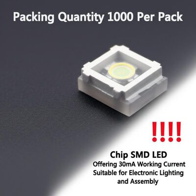 Số lượng đóng gói 1000 chiếc/gói Chip LED SMD Cung cấp dòng điện 30mA Thích hợp cho chiếu sáng điện tử và lắp ráp